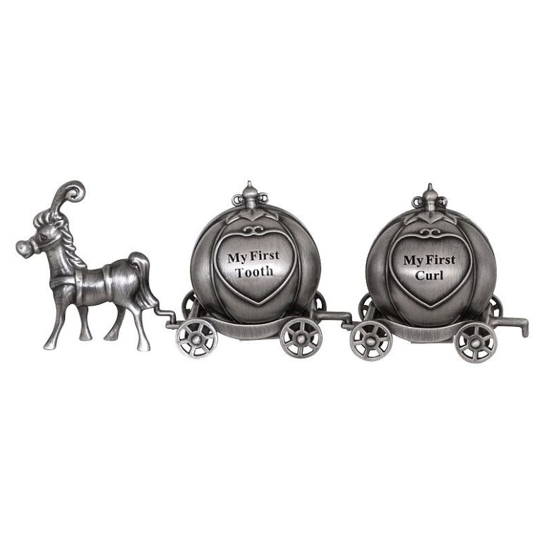 TOOTH & CURL CINDERELLA CARRIAGE, PEWTER FINISH